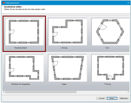 Wahl der Grundrissform